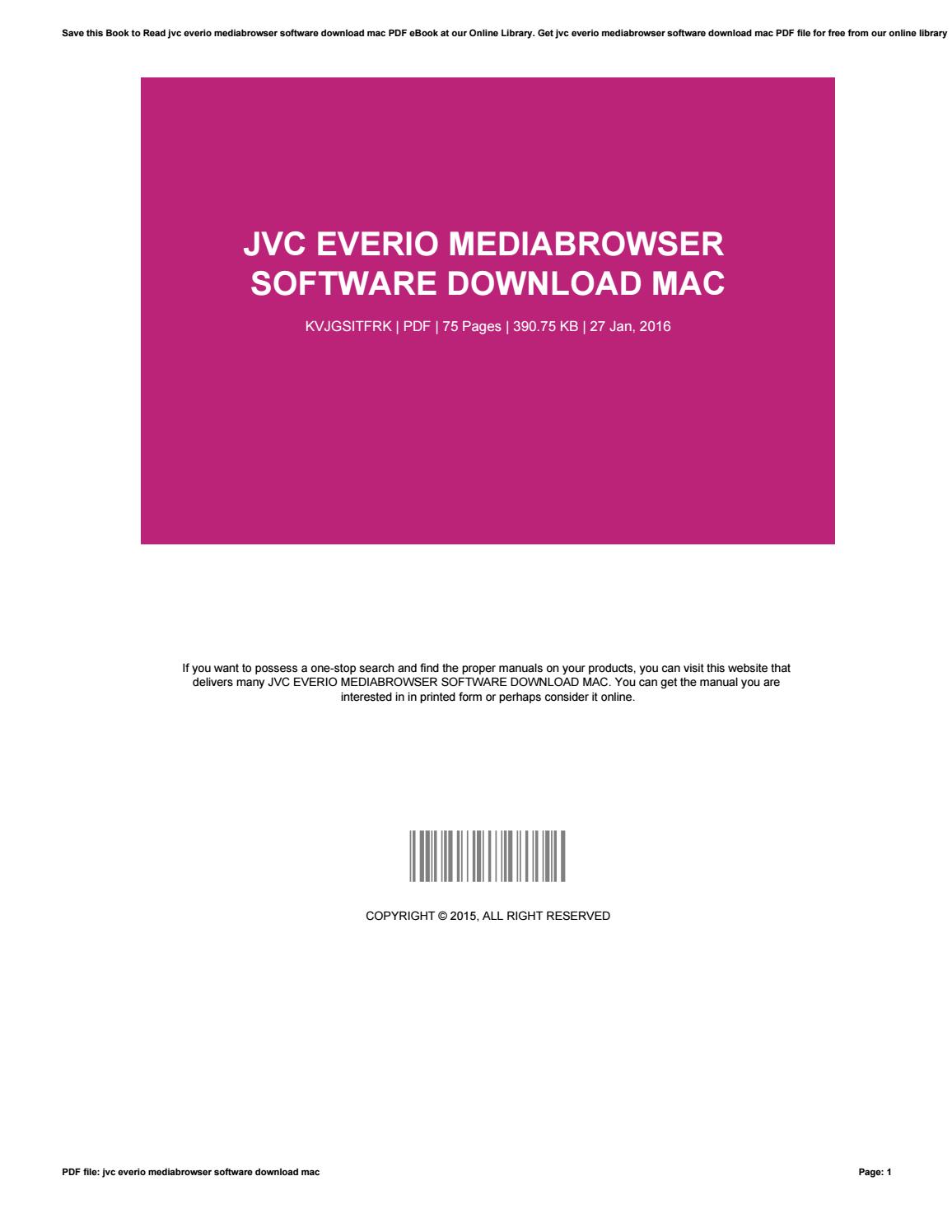 Everio Software For Mac Download
